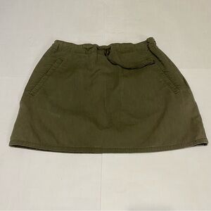 43. Express Green Mini A-Line Cargo Skirt